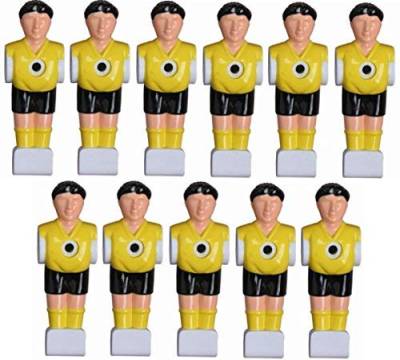 1a-sports 11 Kickerfiguren für 16 mm Stangen inkl. Schrauben + Muttern Komplett Set (Gelb-Schwarz) von Charlsten von 1a-sports