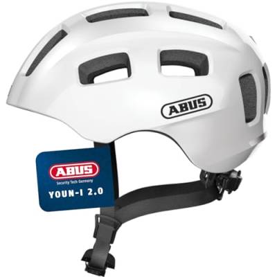 ABUS Unisex adulto, Fahrradhelm, Weiß (Polar White), M (52-57 cm) von ABUS