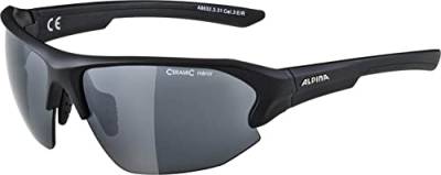 ALPINA LYRON HR - Verspiegelte und Bruchsichere Sport- & Fahrradbrille Mit 100% UV-Schutz Für Erwachsene, black, One Size von ALPINA