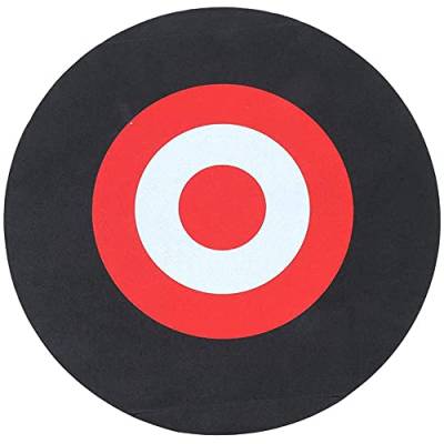 ANCLLO Runde EVA-Zielscheibe, tragbar, für Jugendliche, Bogenschießen, Pfeilziel für Schießübungen, schwarz von ANCLLO