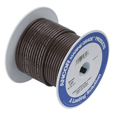 Ancor Other TINNED Copper Wire 14AWG (2MM²) Brown 100FT DAN-866, Multicolor, One Size von Ancor
