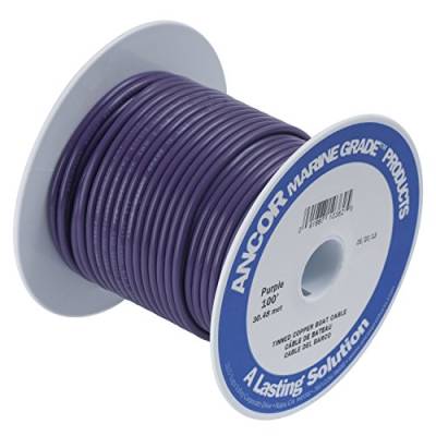 Ancor Other TINNED Copper Wire 12AWG (3MM²) Purple 25FT DAN-933, Multicolor, One Size von Ancor