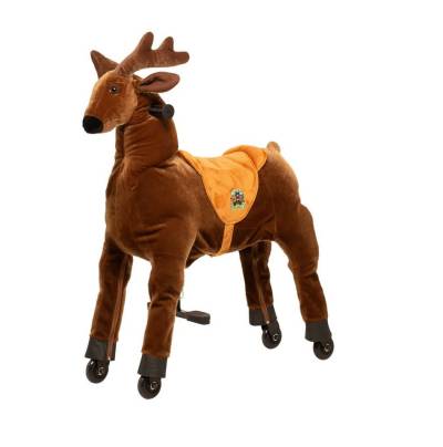 ANiMAL RIDinG Reittier Animal Riding Reittier Elch Rudi X-Large Kinder 8-12 Jahre braun von ANiMAL RIDinG