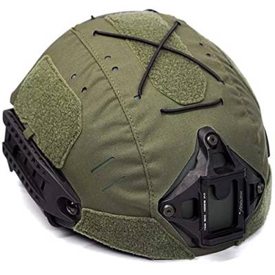 AQzxdc Airframe (AF) Airsoft Helm Cover, mit Elastischen Befestigungsgurten, 700D Nylon Wasserdichtes Material, Nur für Airframe Kampfhelme,Grün von AQzxdc