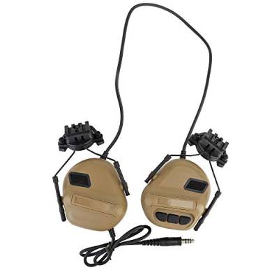 ATAIRSOFT Tactical Headset Kopfhörer mit Mikrofon Wasserdicht ohne Rauschunterdrückungsfunktion TAN von ATAIRSOFT