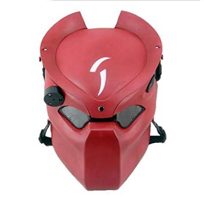 ATAIRSOFT Taktische Schützende Paintball Airsoft Metall Mesh Alien und Predator CS Feld Infrarot-Lampe Full Face Maske von ATAIRSOFT