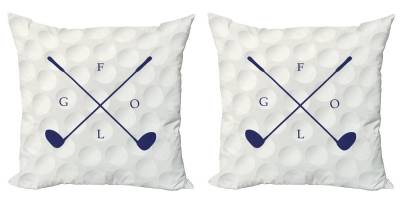 Kissenbezüge Modern Accent Doppelseitiger Digitaldruck, Abakuhaus (2 Stück), Golf Golfschläger auf Ball Hintergrund von Abakuhaus