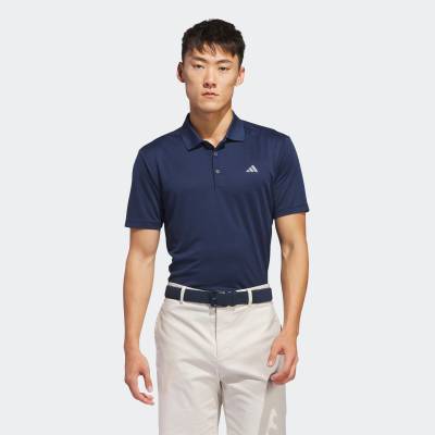 Herren Golf Poloshirt kurzarm - ADIDAS marineblau von Adidas
