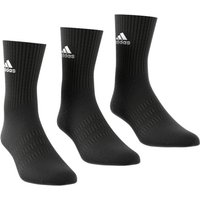 3er Pack adidas Cushioned Crew Socken black/white XL (46-48) von adidas performance