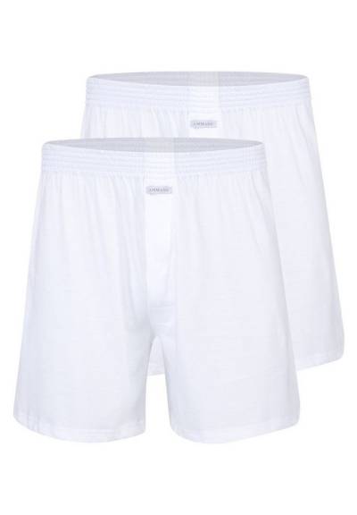 Ammann Boxershorts 2er Pack Basic (Spar-Set, 2-St) Boxershort - Baumwolle - Mit Eingriff - Shorts mit lockerem Schnitt von Ammann