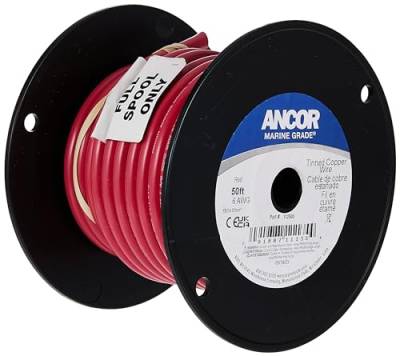 Ancor Other TINNED Copper Wire 6AWG (13MM²) RED 50FT DAN-1041, Multicolor, One Size von Ancor