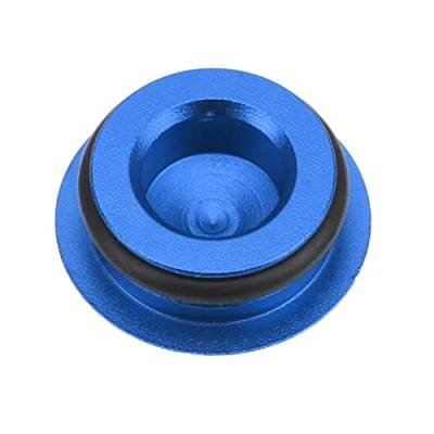 Kurbelarm-Staubschutz, Kurbelgarnitur-Staubschutz, hohl, hochfest, integriert, eloxiert, rostfrei, für Kurbelgarnituren mit 22–25 mm Durchmesser(1 Blaue Staubschutzhülle) von Aoutecen