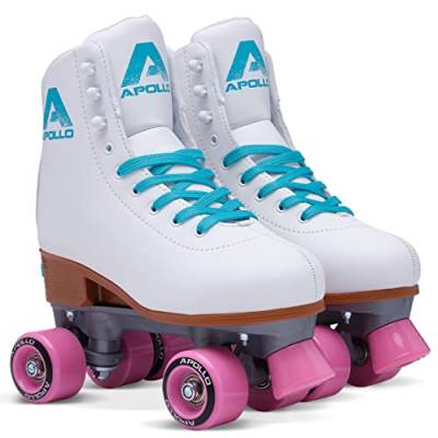 Apollo Disco Roller, Classic Roller | Rollschuhe für Kinder und Erwachsene | größenverstellbare Quad-Skates, 3 Größen, verstellbar von 31 bis 42 | Rollschuhe Damen in schicken Designs von Apollo
