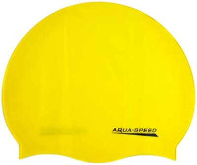 Aqua-Speed Mono-Silikon-Badekappe für Herren, Gelb, Einheitsgröße von Aqua Speed