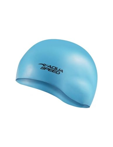 Aqua-Speed Cap Silicone Mono 111-42 Schwimmkappe, Erwachsene, Unisex, Blau (Blau), Senior von Aqua Speed