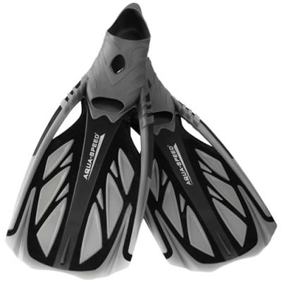 Aqua Speed INOX Unisex Flossen für bequemes Schnorcheln Tauchen Schwimmen | Taucherflossen | Schwimmflossen | Schnorchelflossen, grau/schwarz, 40/41 von Aqua Speed