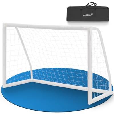 ArtSport Fußballtor 180 x 120 cm - Mini Fussballtor mit Klicksystem für Garten in Weiß - Stabiles Fußball Tor klein inklusive Netz & Tragetasche von ArtSport