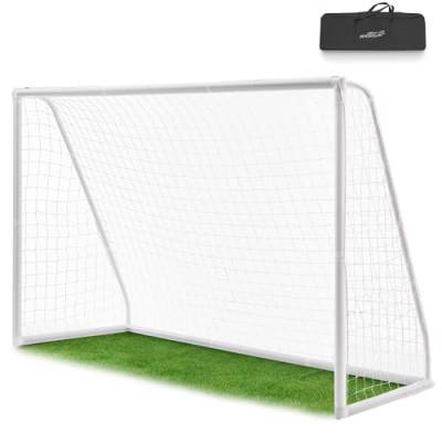 ArtSport Fußballtor 300 x 200 cm - Fussballtor mit Klicksystem für Garten in Weiß - Stabiles Fußball Tor inklusive Netz & Tragetasche von ArtSport