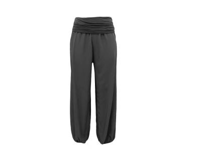 Aurela Damenmode Haremshose Pluderhose sommerlich leichte Yogahose luftige Sommerhose (1-tlg) unifarben, angenehmer Tuchstoff von Aurela Damenmode