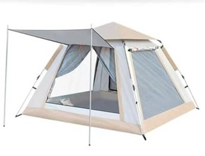 Mehrpersonen-Campingzelt, Outdoor-Zelt, einfach aufzubauende Markise, geeignet for Camping, Strand, Rucksackreisen, Wandern (Color : Grey, Size : for 5-8 People) von BADALO