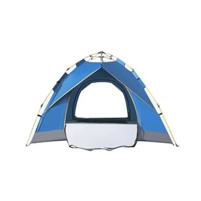 Mehrpersonen-Campingzelt, Outdoor-Zelt, einfach aufzubauende Markise, geeignet for Camping, Strand, Rucksackreisen, Wandern (Color : Sky-Blue Large, Size : for 1-4 People) von BADALO