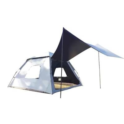 Mehrpersonen-Campingzelt, Outdoor-Zelt, einfach aufzubauende Markise, geeignet for Camping, Strand, Rucksackreisen, Wandern von BADALO