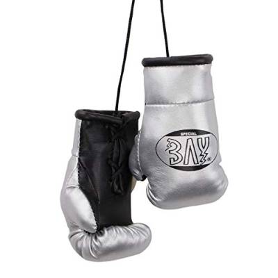 BAY® Mini Boxhandschuhe Paar (Silber) von BAY