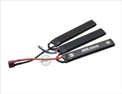 Begadi "AMAX" LiPo Akku 11,1V 2150mAh 25C Triple Stick mit Dean & Adapter auf Mini TAM -silber- von BEGADI
