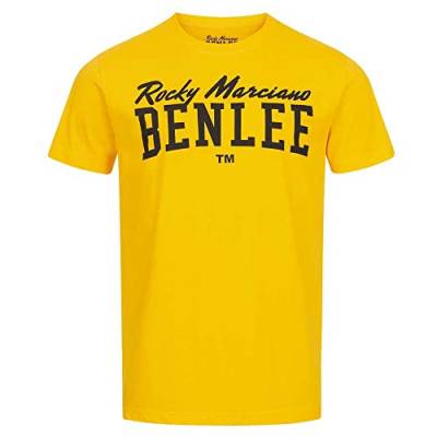 BENLEE Herren T-Shirt Normale Passform Logo Warm Yellow XL von BENLEE Rocky Marciano