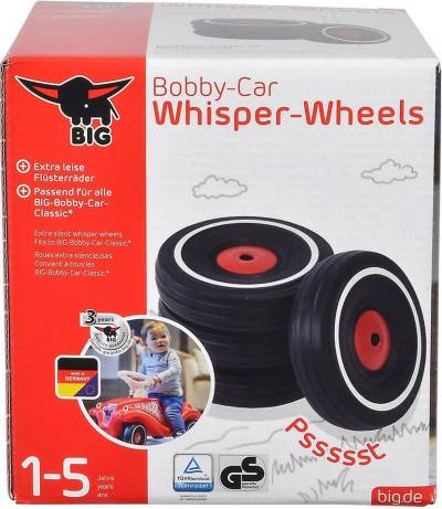 BIG Rutscherauto BIG Bobby Car Whisper Wheels, Passend für alle BIG Bobby Car Classic, Made in Germany von BIG