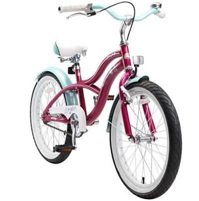 BIKESTAR Kinderfahrrad für Mädchen ab 6-7 Jahre | 20 Zoll Kinderrad Cruiser | Fahrrad für Kinder Violet | Risikofrei Testen von BIKESTAR