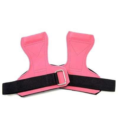 BLBTEDUAMDE Handgelenk-Handschuh-Booster-Bänder, Gewichtheber-Kompressionsbänder, Fitness-Klimmzug-Trainingshilfe, Handgelenk-Handschuhe (Size : Pink Plus Size) von BLBTEDUAMDE