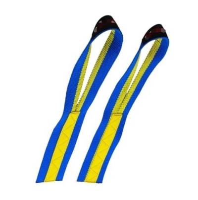 Handgelenk-Handschuh-Booster-Bänder, Gewichtheber-Kompressionsbänder, Fitness-Klimmzug-Trainingshilfe, Handgelenk-Handschuhe (Size : Blue-yellow/35cm) von BLBTEDUAMDE