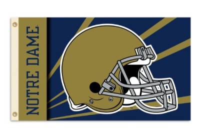 BSI NCAA Notre Dame Fighting Irish 3 x 5 Fuß Flagge mit Ösen – Helmdesign von BSI
