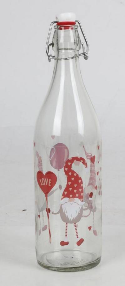 BURI Trinkflasche Drahtbügelflasche 1L Bügelverschluss Wasserflasche Trinkflasche von BURI