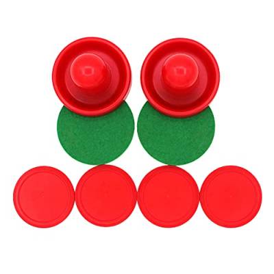 Bamboopack Air-Hockeyschieber und Air-Hockey-Pucks Torgriffe, Paddel-zubehör für Kinder und Erwachsene Spieltische (2 Schläger + 4 Puck-Packung) von Bamboopack