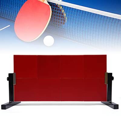 Tischtennistisch Rebound Board Rebounder mit 8-roten Gummis, Pingpong Return Board Selbsttrainingsausrüstung Indoor Tischtennis Returnboard von Bathrena
