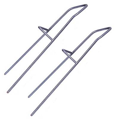 2er Set Angelrutenhalter Boden | Rutenhalter aus Metall - Rutenständer [24,5 cm x 7 cm] - Rutenablage mit U-Form Erdspieß | Stabiler Halter für Diverse Angelruten | Zubehör für Angler - Rutenauflage von Bayli