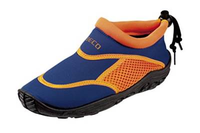 BECO Badeschuhe / Surfschuhe für Kinder blau/orange 21 von Beco