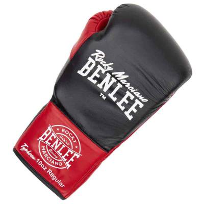 Benlee Typhoon Leather Boxing Gloves Schwarz 8 oz R von Benlee