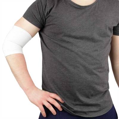 Bestlivings Hallux-Bandage, 1-tlg., Ellenbogenbandagen in weiß, Gelenkschoner Schutz Schoner für Ellenbogengelenk Unisex von Bestlivings