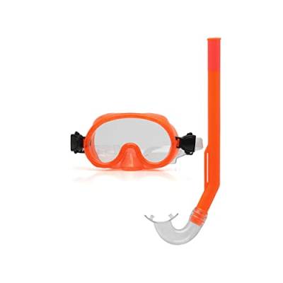 BigBuy Sport Kinder-Taucherbrille mit Schnorchel, Orange, Kinder, zusammengesetzt, Mehrfarbig, Standard von BigBuy Sport