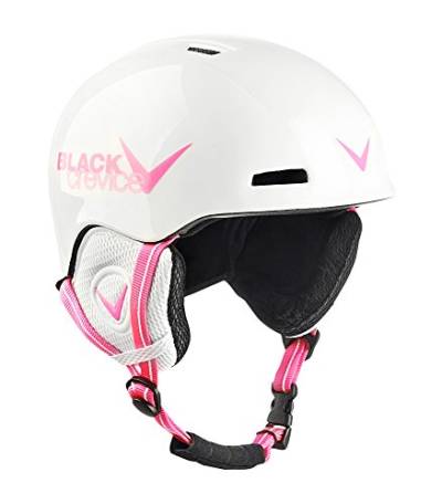 Black Crevice Kinder Skihelm Stubai, weiß/pink, 48-52 cm von Black Crevice