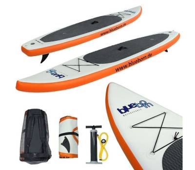 Blueborn Inflatable SUP-Board Blueborn Pro Glider 11 double chamber SUP - Stand-Up Paddle-Board mit Pumpe im Packsack von Blueborn