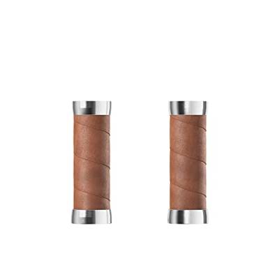 Brooks Slender Leather Grips (100 + 100 mm) – Dark Tan – New22 Guidoline, Standard von Brooks England