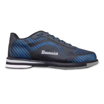 Brunswick Herren Command Mens Bowling Shoes-Size 8.5 Black/Blue Bowlingschuhe, Schwarz/Blau von Brunswick