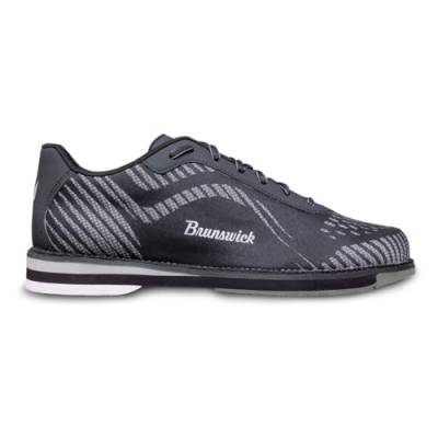 Brunswick Herren Command Mens Bowling Shoes-Size 8 Black/Grey Bowlingschuhe, schwarz/grau, 8 von Brunswick
