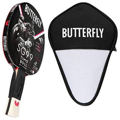 Butterfly® Timo Boll SG99 Tischtennisschläger | Tischtennis Racket Bat Profi & Wettkampf | taktisch routinierte Spieler | ITTF zertifizierter Wakaba Belag | anatomische Griffform mit smart.Grip von Butterfly