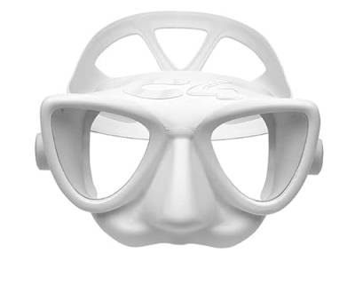 C4 Plasma XL Maske für Apnoe und Unterwasserfischen (weiß) von C4