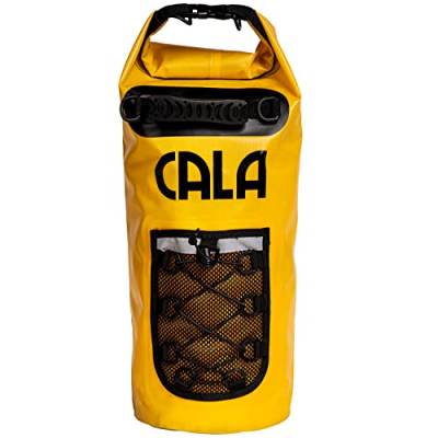 CALA DryBag 15L Gelb, wasserdichter Beutel, Trockentasche, SUP Dry Bag als Zubehör für SUP, Kanu, Kajak, Camping und Strand von CALA